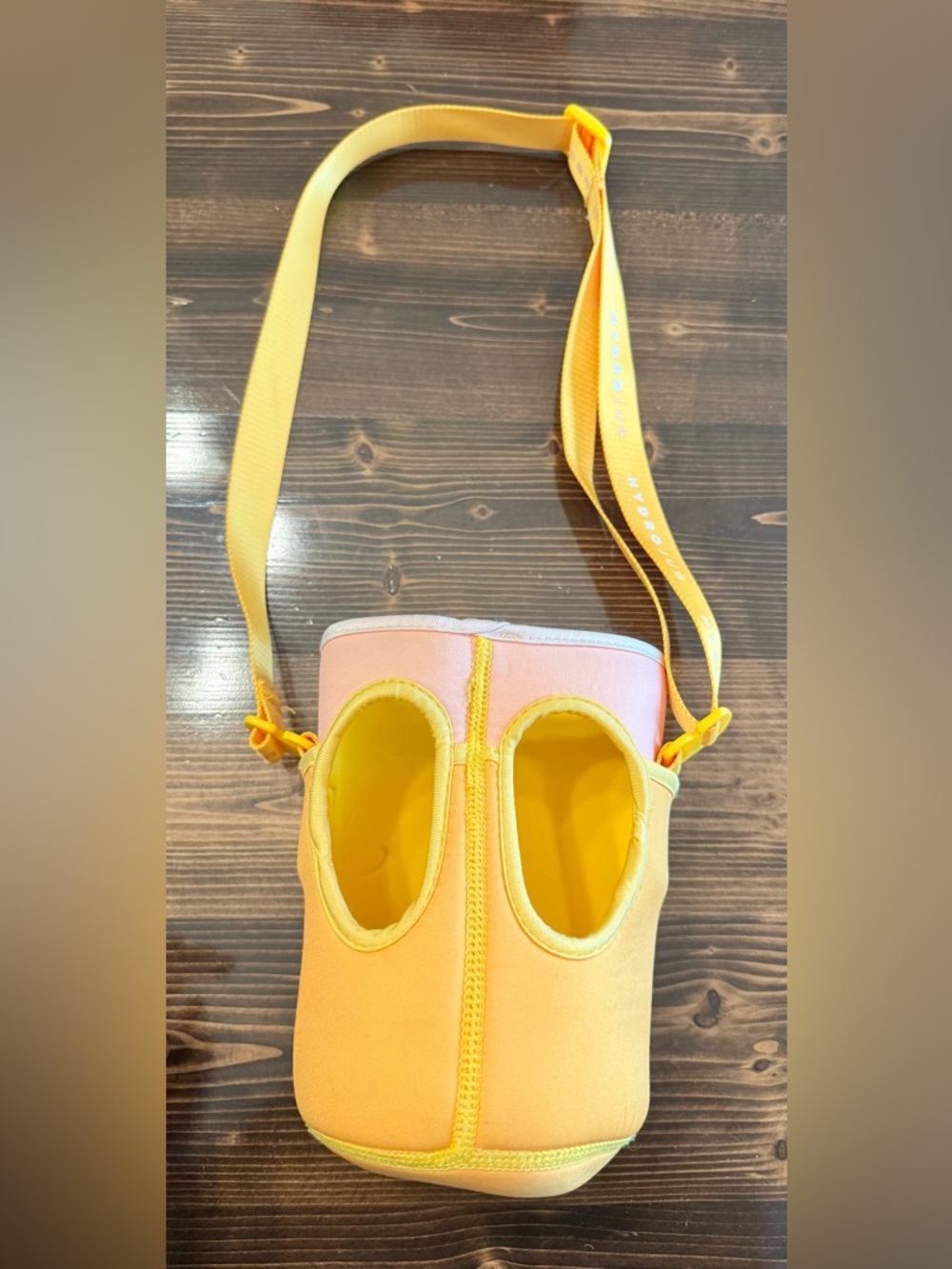 HydroJug Yellow & Pink Neoprene Crossbody Bottle Sling - Picture 2 of 4